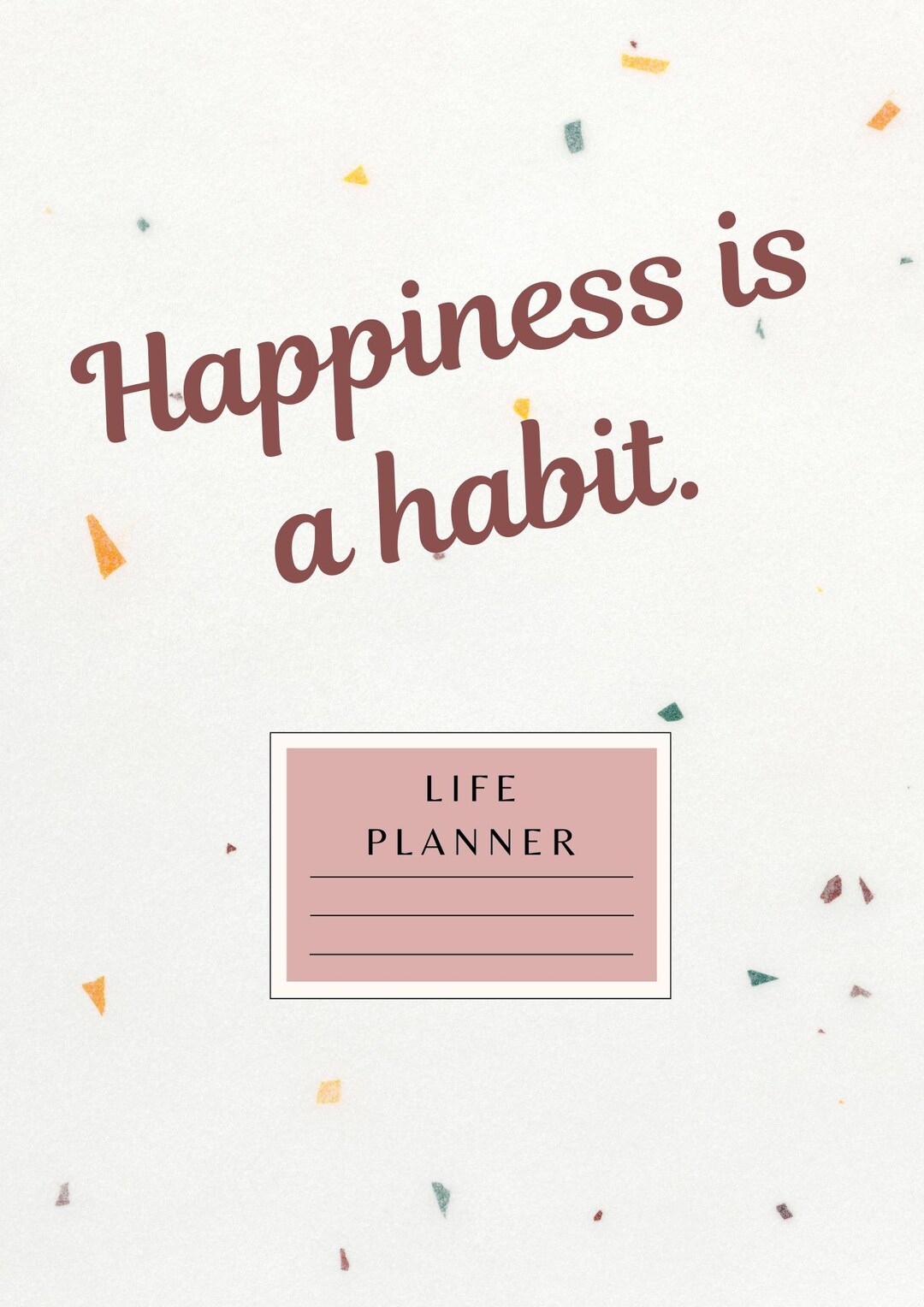 Life Planner Printable | Daily, Weekly & Monthly Planner | Goal Planner ...
