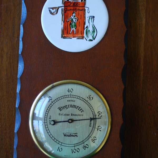 Vintage Verichron - Weather Station  - The Guardsman - Hygrometer - 1970's - Federal Style