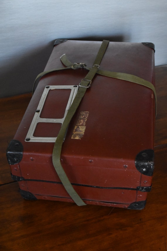 Vintage Brown Suitcase ~ Vintage Mailing Box ~ Vi… - image 3