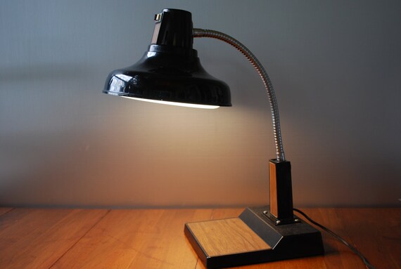 Vintage Gooseneck Desk Lamp Mod Midcentury Industrial Etsy