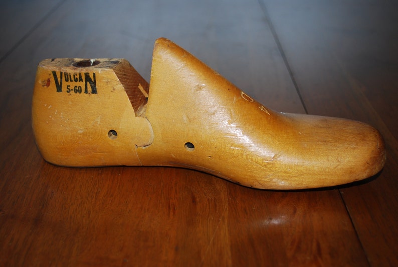 Vintage Wooden Cobblers Shoe Form 1950s Mid Century Etsy