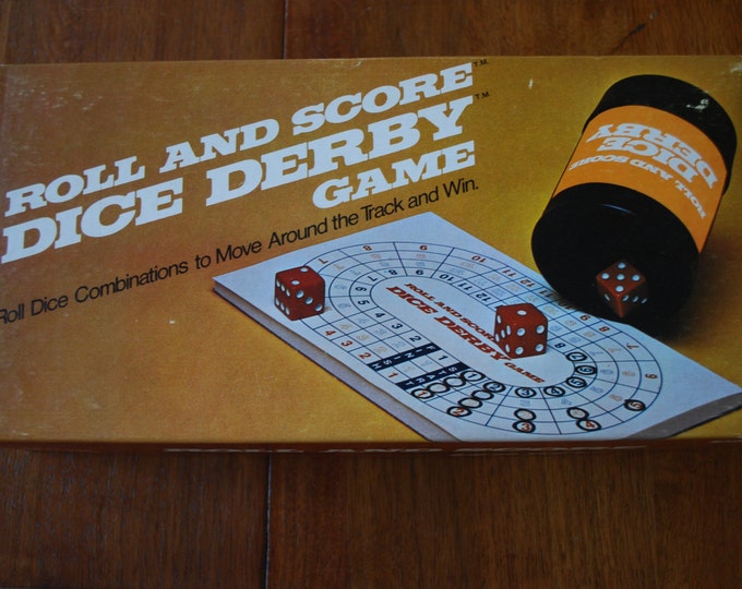 Vintage Dice Derby Game Casino Night Game Night E. S. Etsy
