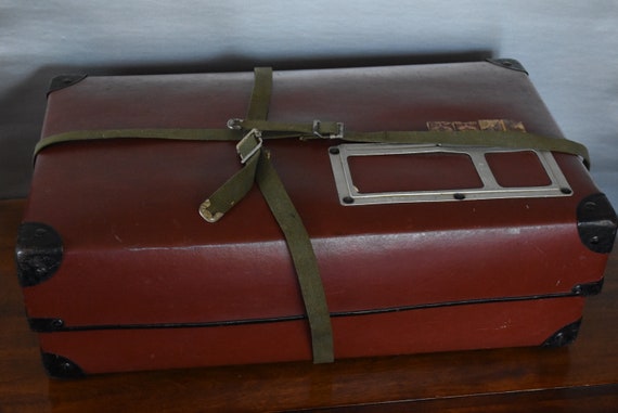 Vintage Brown Suitcase ~ Vintage Mailing Box ~ Vi… - image 1