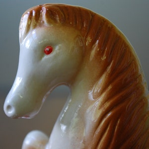 Vintage Horse Figurine 1950's Gloss finish Equine Mid Century image 3