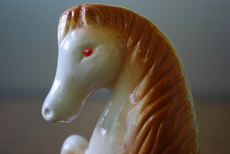 Vintage Horse Figurine 1950's Gloss finish Equine Mid Century image 3