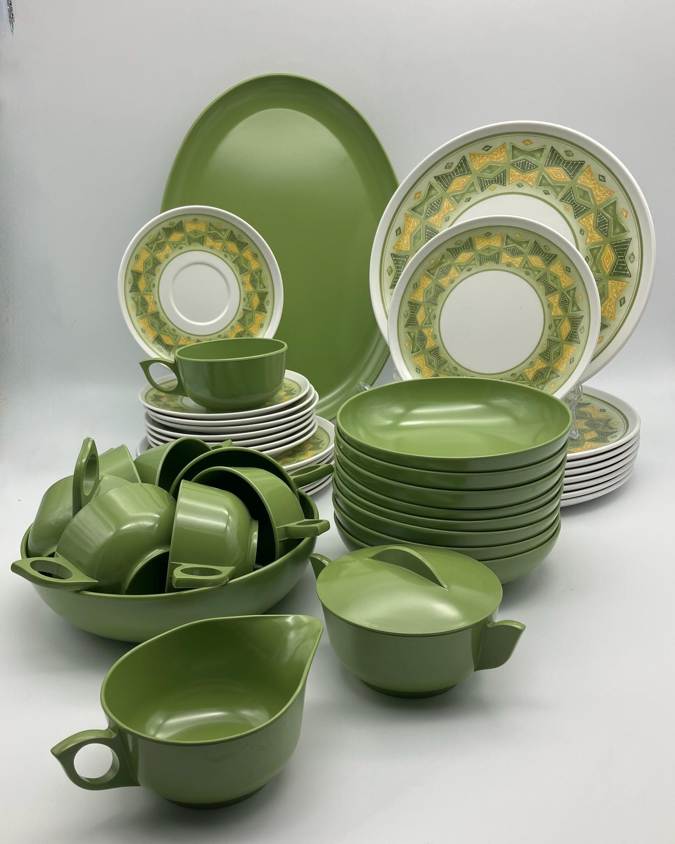 Vintage Green Melmac Dishes - Etsy