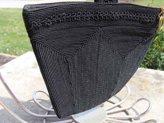 Vintage 1940s Corde Black Wristlet Pristine Condi… - image 4