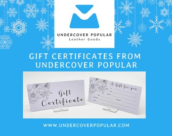 100 Dollar Gift Card Certificate for Undercover Popular