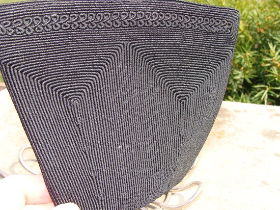 Vintage 1940s Corde Black Wristlet Pristine Condi… - image 7