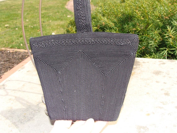 Vintage 1940s Corde Black Wristlet Pristine Condi… - image 1