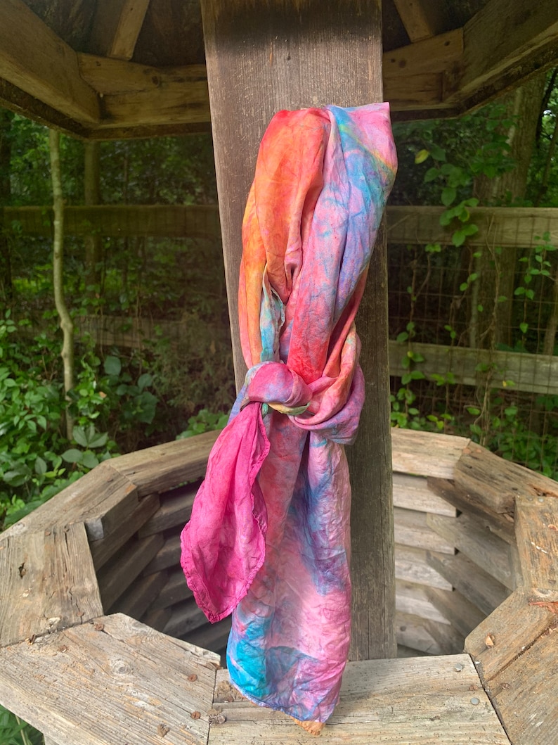 Play Silk, Rainbow Silk, Tent, Waldorf Silk, Mat, Play House, Waldorf Toy, Eco friendly toy, Montessori, Canopy, Frame silk image 7