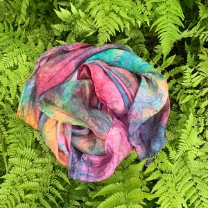 Play Silk, Rainbow Silk, Tent, Waldorf Silk, Mat, Play House, Waldorf Toy, Eco friendly toy, Montessori, Canopy, Frame silk image 2