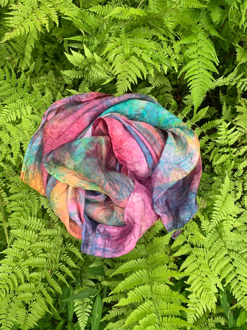 Play Silk, Rainbow Silk, Tent, Waldorf Silk, Mat, Play House, Waldorf Toy, Eco friendly toy, Montessori, Canopy, Frame silk image 2