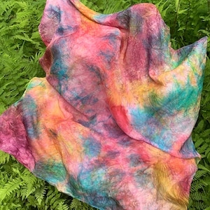 Play Silk, Rainbow Silk, Tent, Waldorf Silk, Mat, Play House, Waldorf Toy, Eco friendly toy, Montessori, Canopy, Frame silk image 3