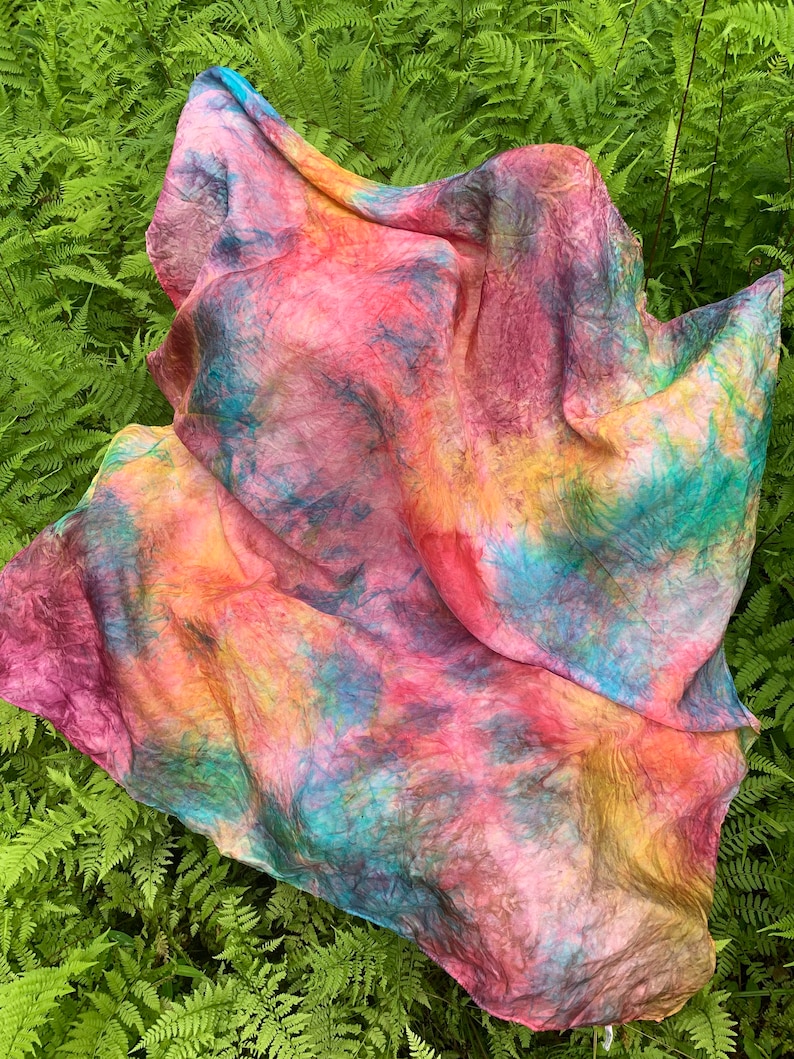Play Silk, Rainbow Silk, Tent, Waldorf Silk, Mat, Play House, Waldorf Toy, Eco friendly toy, Montessori, Canopy, Frame silk image 3