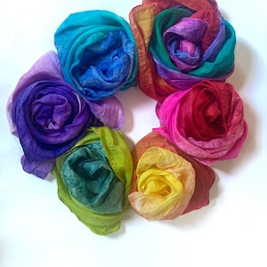 Play Silk 6 pc set 35 x 35 Waldorf Children Rainbow