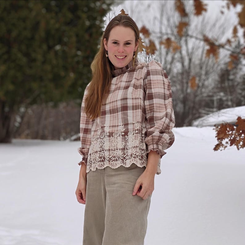 Maja Top PDF digital sewing pattern, Semifitted top with twentyfive different style views. image 18