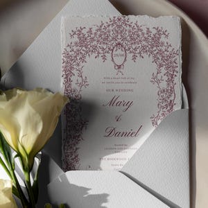 Regency Wedding Invitation Suite, Invitation