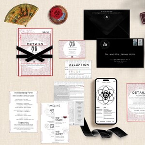 Elegant digital wedding invitation template with clean design.