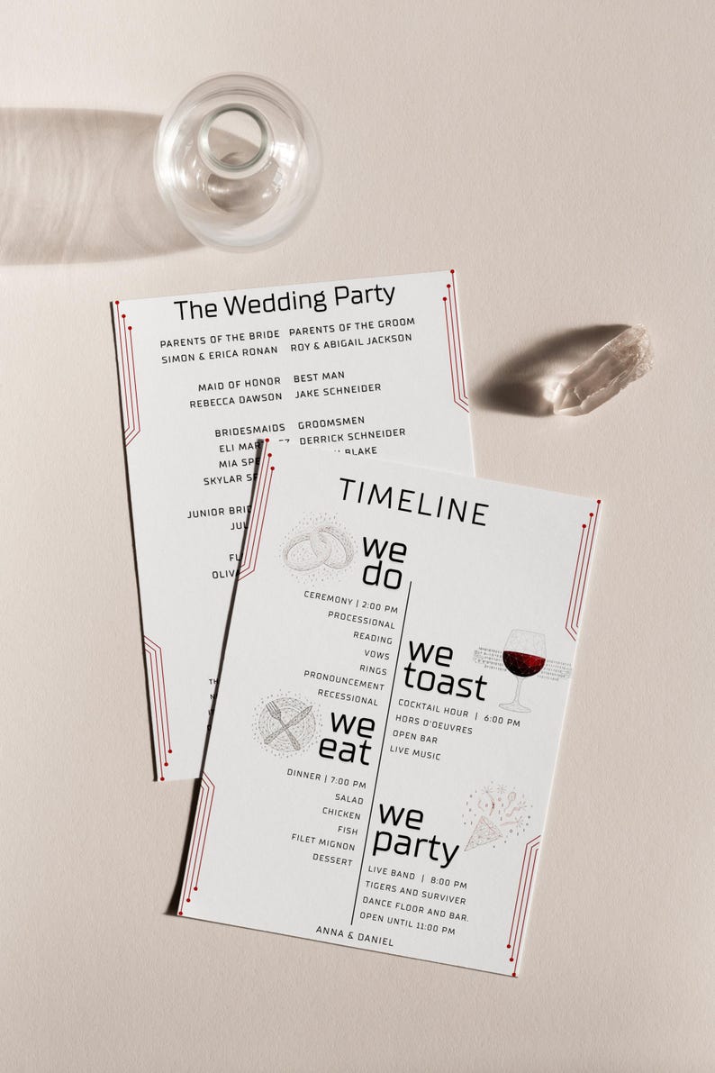 Elegant digital wedding invitation template with clean design.