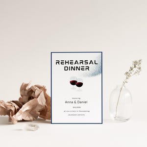 Elegant modern wedding invitation with circuit inspired detail.