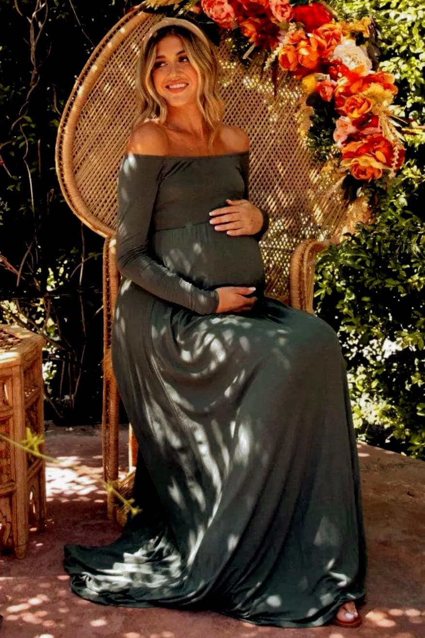 Silver Maternity Dress - Etsy