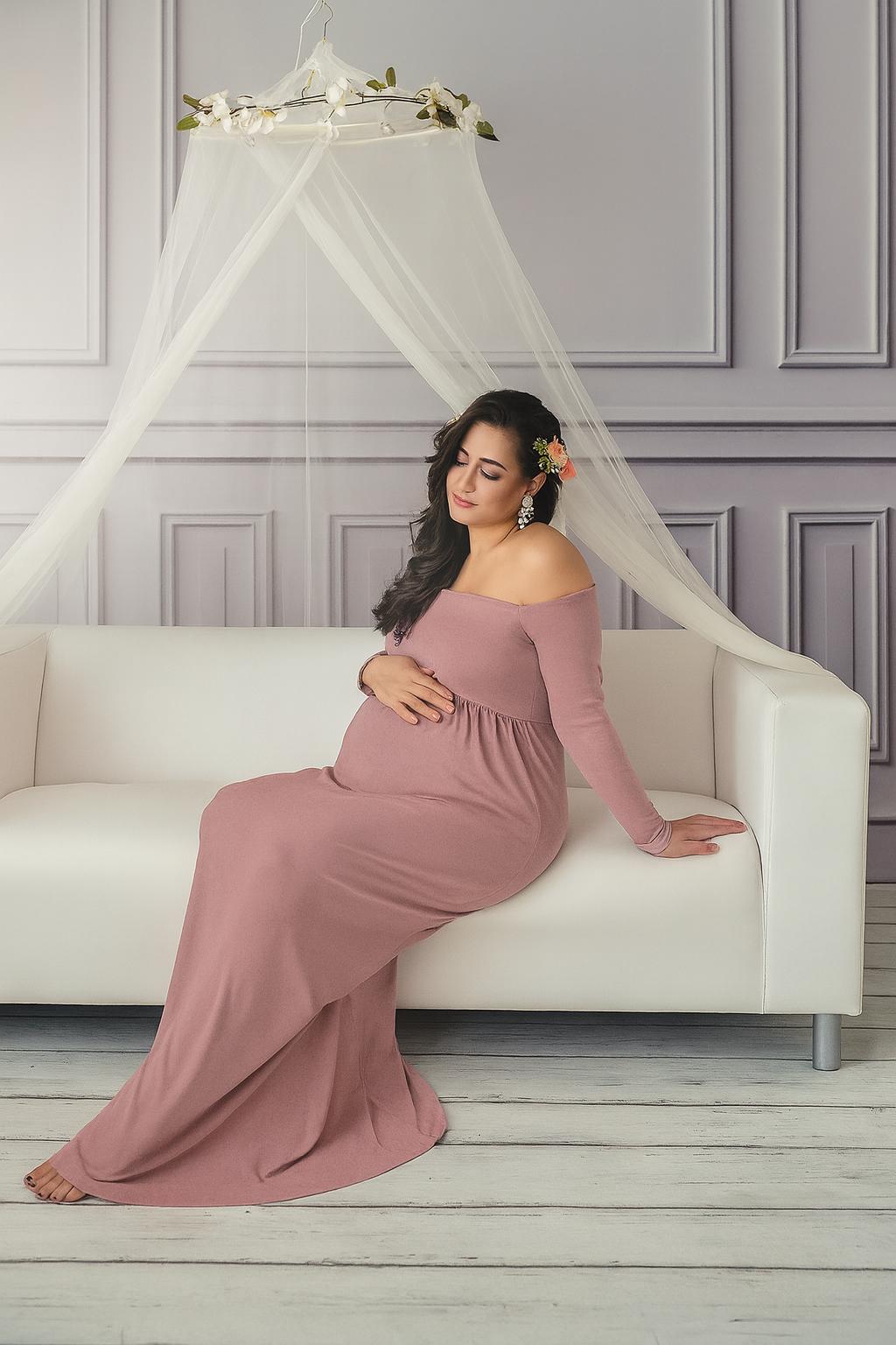 long sleeve elegant dresses Long-Sleeve Long Embellished Formal Dress CLCD864 Silver / 2