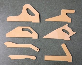 Plantilla de 7 diseños de empujadores CNC para sierras de mesa (descarga digital)