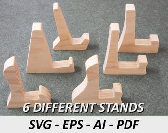 Cutting Board Stand Templates: 6 CNC File Designs (Digital Download)