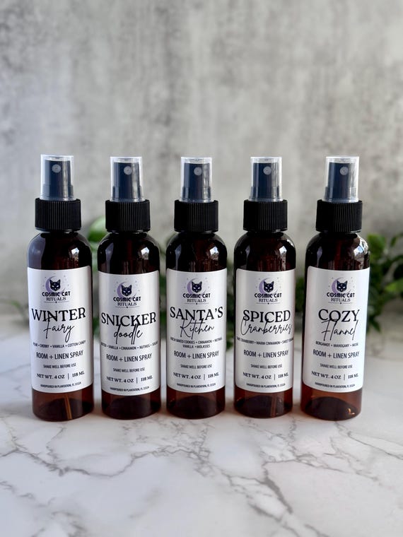 Room & Linen Spray (4 oz) | Holiday Scents | Home Fragrance | Christmas Gift