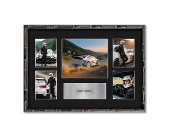 Display Frame for Racing Competition Photos, Medals and Souvenirs, Wall Hanging Solid Wood Certificate Frame, Custom Size