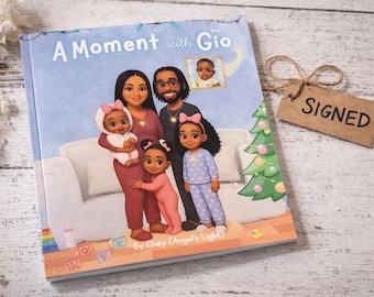 A Moment With Gio Signed Children's Grief Book – Infant Loss, Angel Baby Story