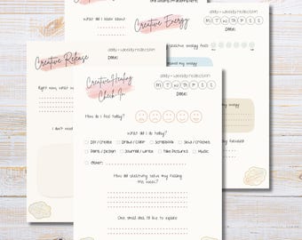 Creative Healing Reflection Pages | Printable Journaling Set (PDF)