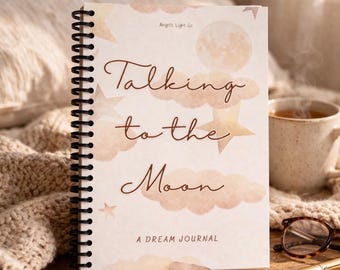 Talking to the Moon Dream Journal | Night Reflection Sleep Diary (5.5x8.5)