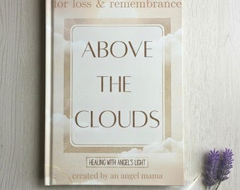Grief Journal: Above The Clouds, Guided Prompts, Hardcover, Creative Expression