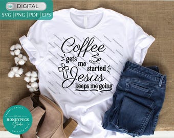 Design SVG "O café me dá energia" para download digital