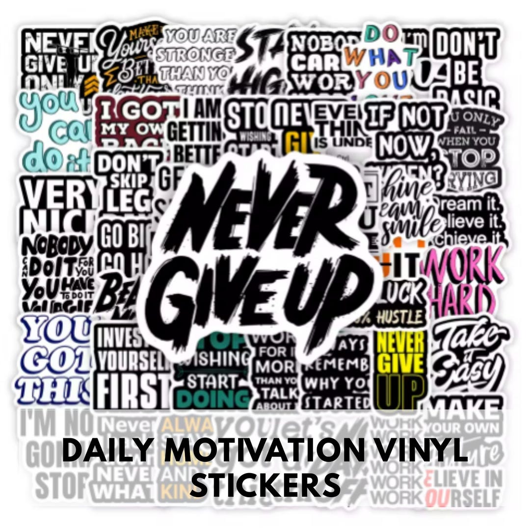 Motivational Quote Stickers Pack | Inspiring Words for Journals ...