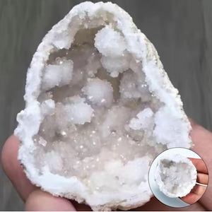 Natuurlijke agaatgeode | Decoratieve steen voor slaapkamer en kantoor | Aromatherapieverspreider: kristal