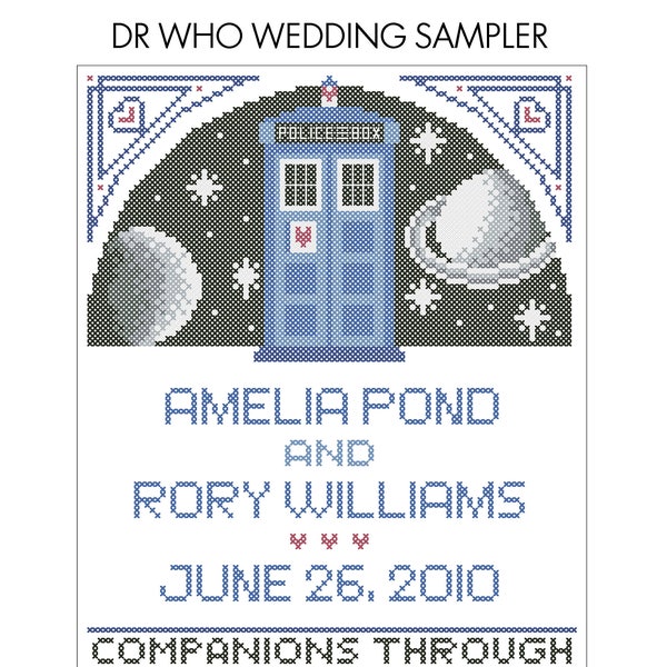 Time and Space Wedding Sampler