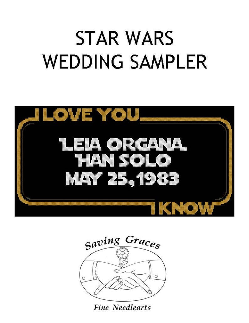 Star Wars Wedding Sampler image 1