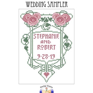 Art Nouveau Wedding Sampler