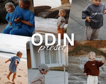 Warm soft brown toned PLUS Black and white Lightroom preset DNG file - Odin preset