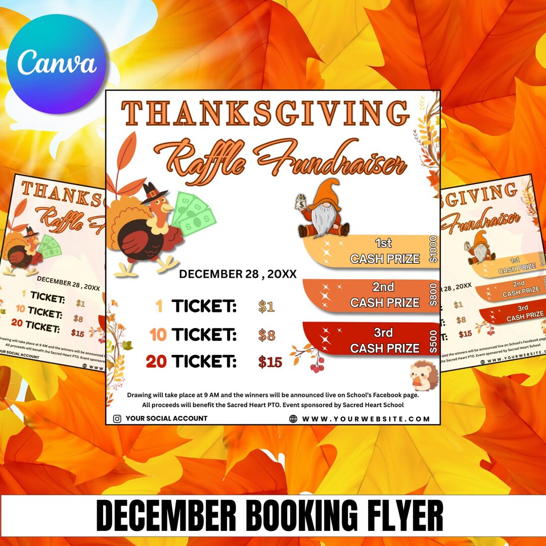 Turkey Raffle Template This item is unavailable - Etsy