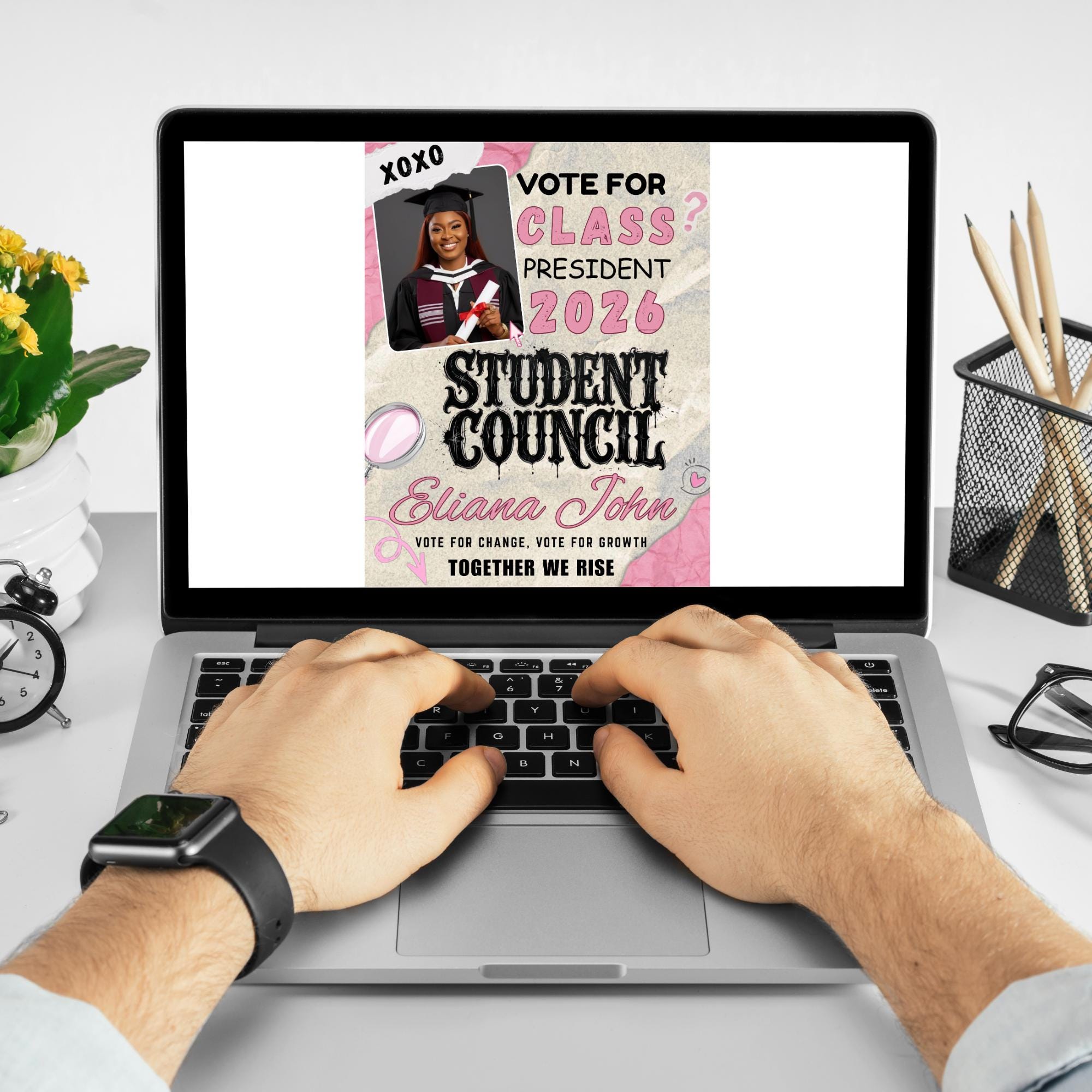 Student Council Campaign Flyer Canva Template | Voting Flyer Class ...