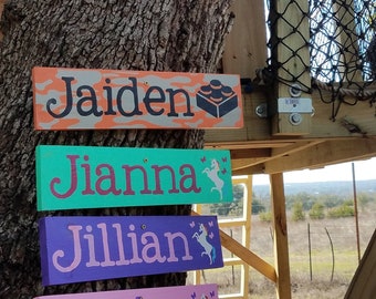 Kids Fort or Clubhouse Sign | Custom Name and Art