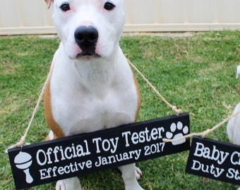 Dog Pregnancy Reveal Sign | Big Brother/Sister Photo Prop, Custom