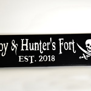 Custom Sign for Kids Clubhouse Playhouse Fort Playroom Sign Pirate or Princess Themed, etc. image 1