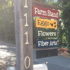 Farm Stand Sign Custom Farmers Market Signage Roadside Natural Foods Store Business Plaques image 2