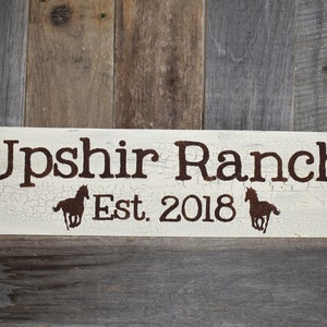 Personalized Horse Sign Custom Goat or Stable Sign Wooden Sign image 2