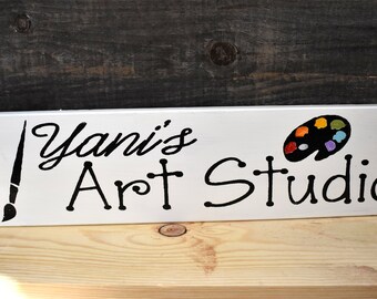 Personalized Art Studio Sign | Artist Gift | Custom Art Teacher Plaque